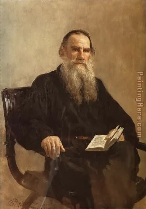 Il'ya Repin Portrait of Leo Tolstoy